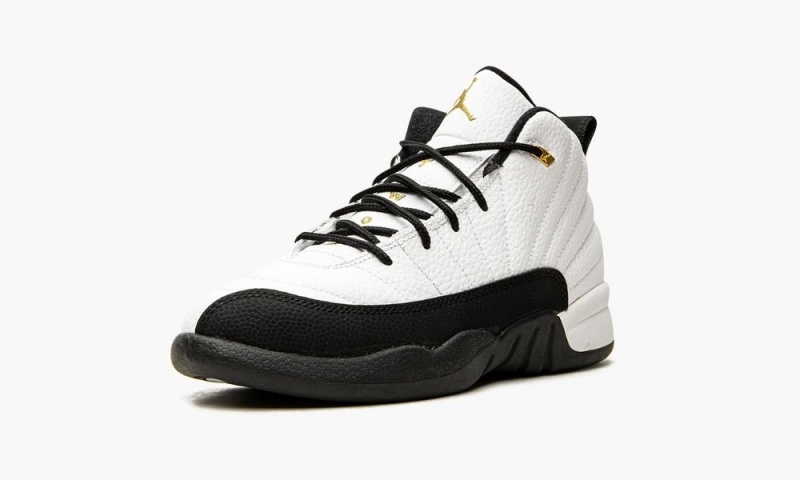 Nike Air Jordan 12 Retro PS 'Royalty' Lasten Kengät Valkoinen Metal Kultaiset Mustat | 712OERGBH