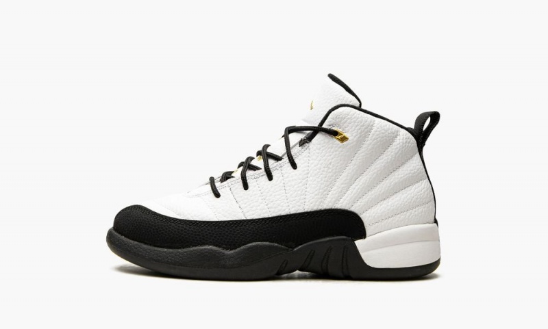 Nike Air Jordan 12 Retro PS \'Royalty\' Lasten Kengät Valkoinen Metal Kultaiset Mustat | 712OERGBH