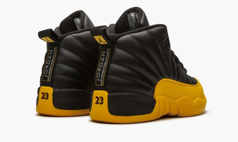 Nike Air Jordan 12 Retro (PS) 'University Gold' Lasten Kengät Mustat Kultaiset Mustat | 256VYFTMG