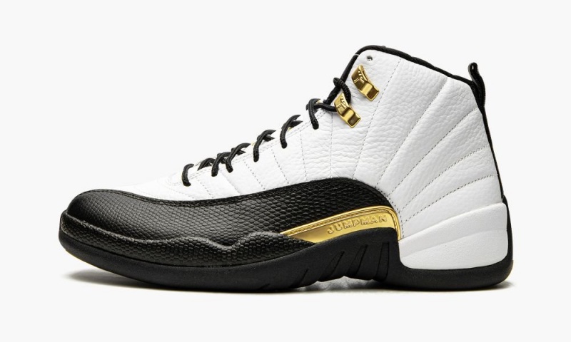 Nike Air Jordan 12 Retro \'Royalty Taxi\' Miesten Kengät Valkoinen Mustat Metal Kultaiset | 963HPRWXU