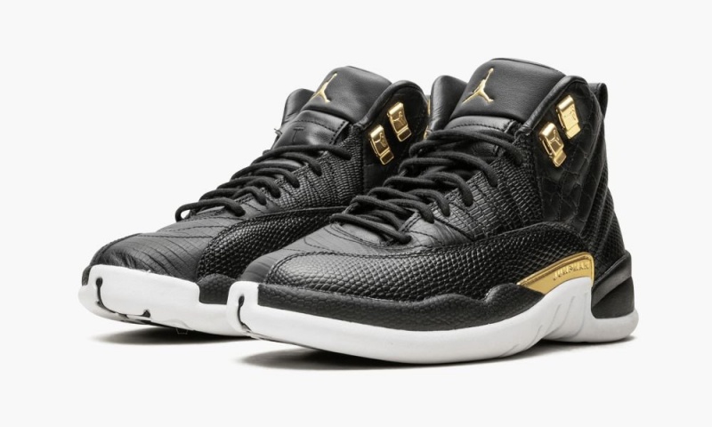 Nike Air Jordan 12 Retro 'Snakeskin' Naisten Kengät Mustat Metal Kultaiset Valkoinen | 390YRJUSV