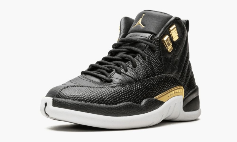 Nike Air Jordan 12 Retro 'Snakeskin' Naisten Kengät Mustat Metal Kultaiset Valkoinen | 390YRJUSV