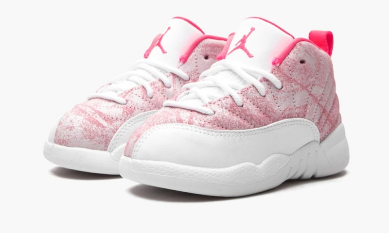 Nike Air Jordan 12 Retro TD 'Artic Punch' Lasten Kengät Valkoinen Pinkki | 267DQBPLF