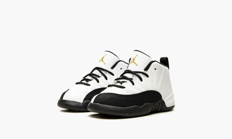 Nike Air Jordan 12 Retro TD 'Royalty' Lasten Kengät Valkoinen Metal Kultaiset Mustat | 547DUERMA