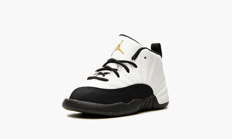 Nike Air Jordan 12 Retro TD 'Royalty' Lasten Kengät Valkoinen Metal Kultaiset Mustat | 547DUERMA