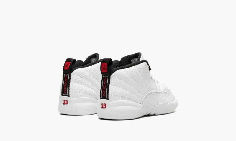 Nike Air Jordan 12 Retro (TD) 'Twist' Lasten Kengät Valkoinen Mustat Punainen | 671PEHVKL