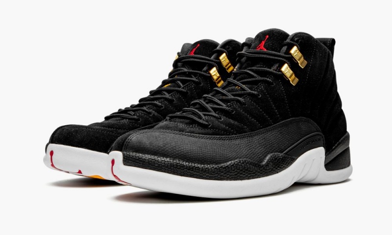 Nike Air Jordan 12 'Reverse Taxi' Miesten Kengät Mustat Kultaiset Valkoinen | 897ILNQRB