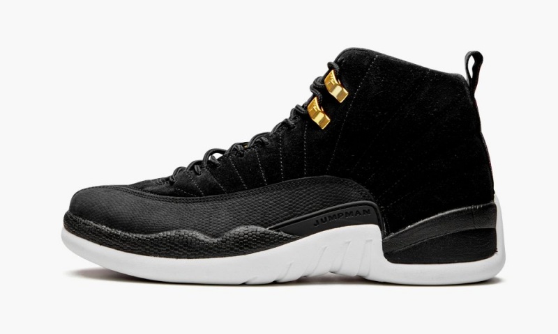 Nike Air Jordan 12 \'Reverse Taxi\' Miesten Kengät Mustat Kultaiset Valkoinen | 897ILNQRB
