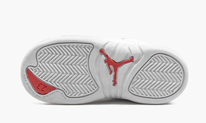 Nike Air Jordan 12 TD 'FIBA' Lasten Kengät Valkoinen Punainen Metal | 579HSFEQX