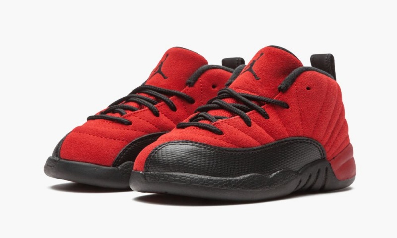 Nike Air Jordan 12 TD 'Reverse Flu Game' Lasten Kengät Punainen Mustat | 435BCXJZH
