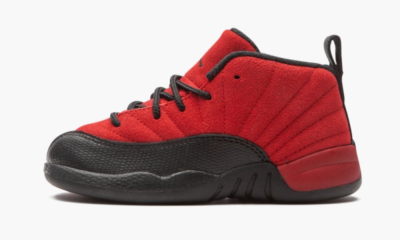 Nike Air Jordan 12 TD \'Reverse Flu Game\' Lasten Kengät Punainen Mustat | 435BCXJZH