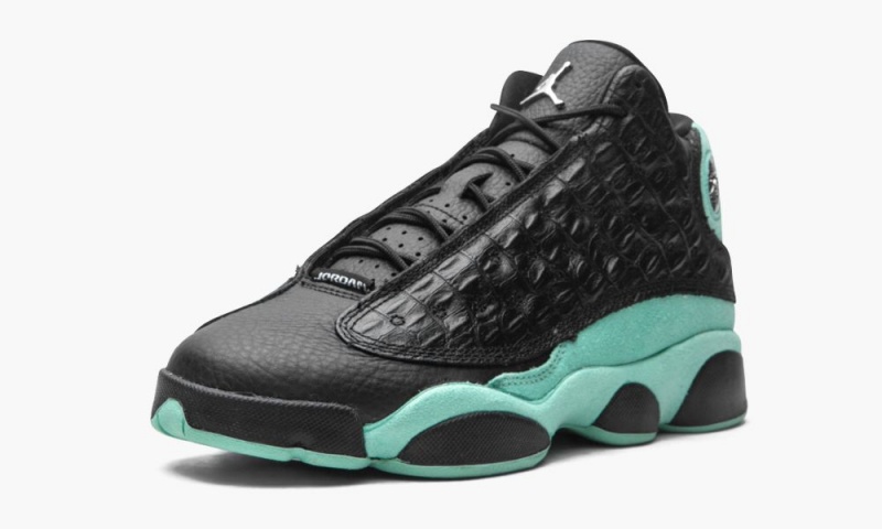 Nike Air Jordan 13 GS 'Island Green' Lasten Kengät Mustat Metal Hopea | 627ANOTSC