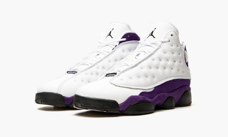 Nike Air Jordan 13 GS 'Lakers' Lasten Kengät Valkoinen Mustat Violetit | 360UFRYZI