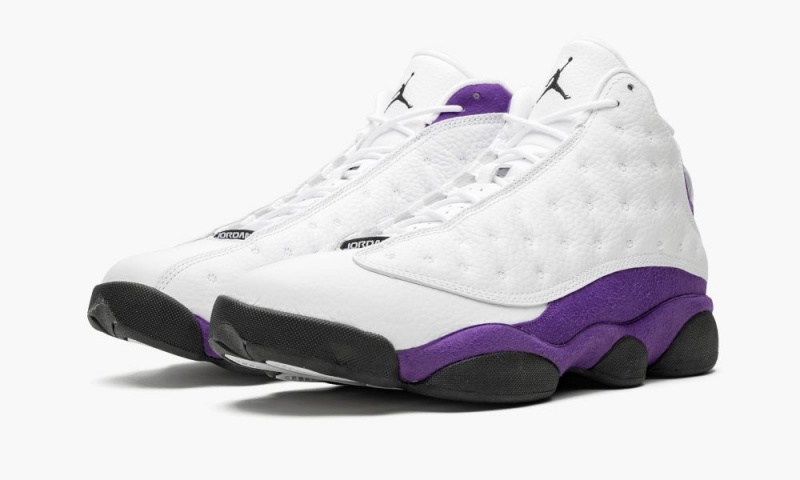 Nike Air Jordan 13 'Lakers' Miesten Kengät Valkoinen Mustat Violetit Kultaiset | 751ZHXVOR