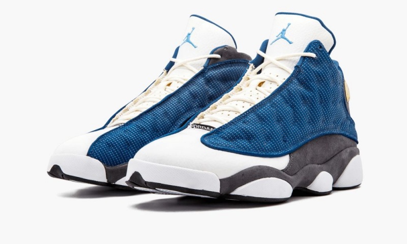 Nike Air Jordan 13 Retro 'Flint' Miesten Kengät Valkoinen Sininen | 714YBIXEK