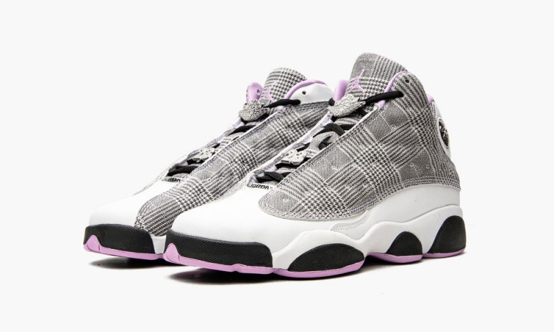 Nike Air Jordan 13 Retro GS 'Houndstooth' Lasten Kengät Valkoinen Mustat Violetit Metal | 785NAYXID