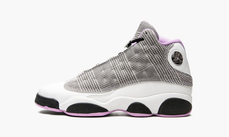 Nike Air Jordan 13 Retro GS \'Houndstooth\' Lasten Kengät Valkoinen Mustat Violetit Metal | 785NAYXID