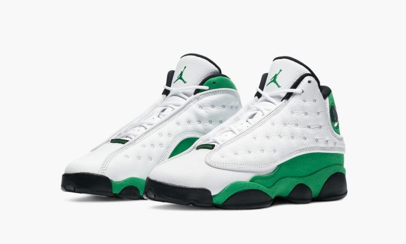 Nike Air Jordan 13 Retro (GS) 'Lucky Green' Lasten Kengät Valkoinen Vihreä Mustat | 731TIOWMV