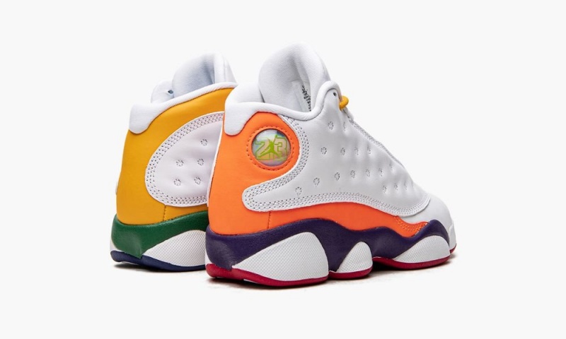 Nike Air Jordan 13 Retro KSA (PS) Lasten Kengät Valkoinen Mustat Violetit | 781FXELCR