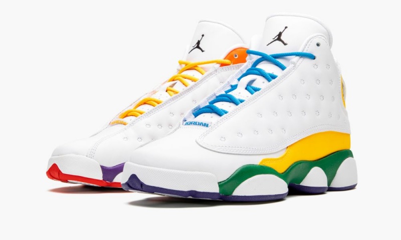 Nike Air Jordan 13 Retro KSA 'Playground' Lasten Kengät Valkoinen Mustat Oranssi | 852EMZTDK