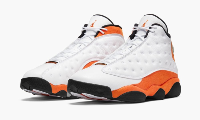 Nike Air Jordan 13 Retro 'Starfish' Miesten Kengät Valkoinen Mustat Oranssi | 705UGFXCO