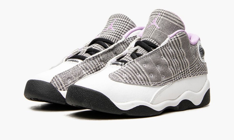 Nike Air Jordan 13 TD 'Houndstooth' Lasten Kengät Mustat Violetit Valkoinen | 142XJPTBW