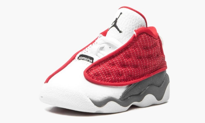 Nike Air Jordan 13 TD 'Red Flint' Lasten Kengät Punainen Harmaat Valkoinen Mustat | 198OUSGWP