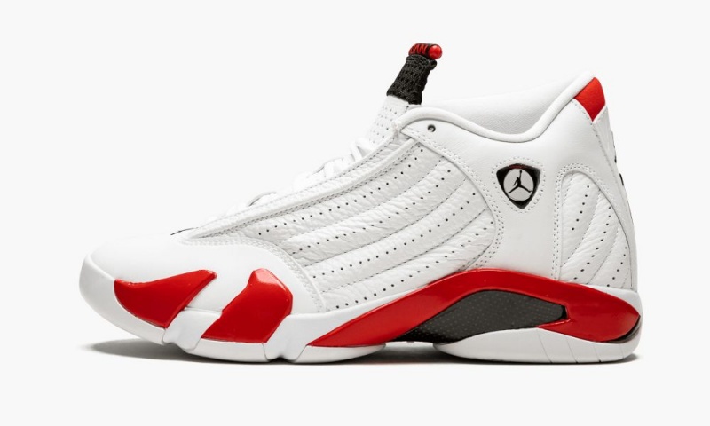 Nike Air Jordan 14 \'Candy Cane\' Miesten Kengät Valkoinen Mustat Punainen | 142HFWJSA