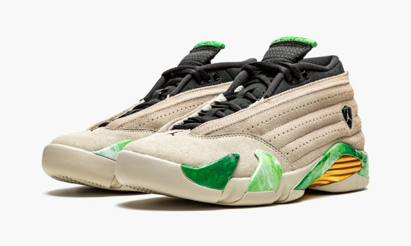 Nike Air Jordan 14 Low 'Aleali May' Naisten Kengät Vaaleanruskea Valkoinen | 739DJKLYG