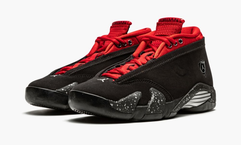 Nike Air Jordan 14 Low 'Red Lipstick' Naisten Kengät Mustat Metal Hopea Punainen | 516BGAVSU