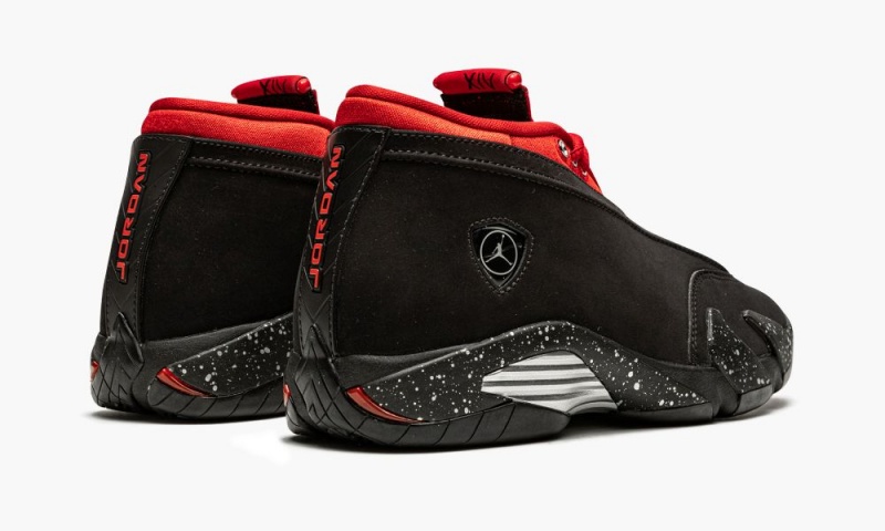 Nike Air Jordan 14 Low 'Red Lipstick' Naisten Kengät Mustat Metal Hopea Punainen | 516BGAVSU