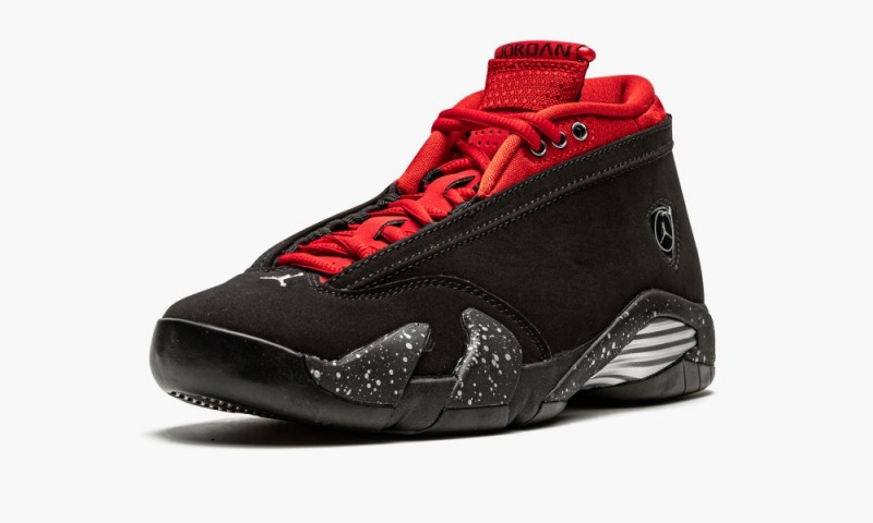 Nike Air Jordan 14 Low 'Red Lipstick' Naisten Kengät Mustat Metal Hopea Punainen | 516BGAVSU