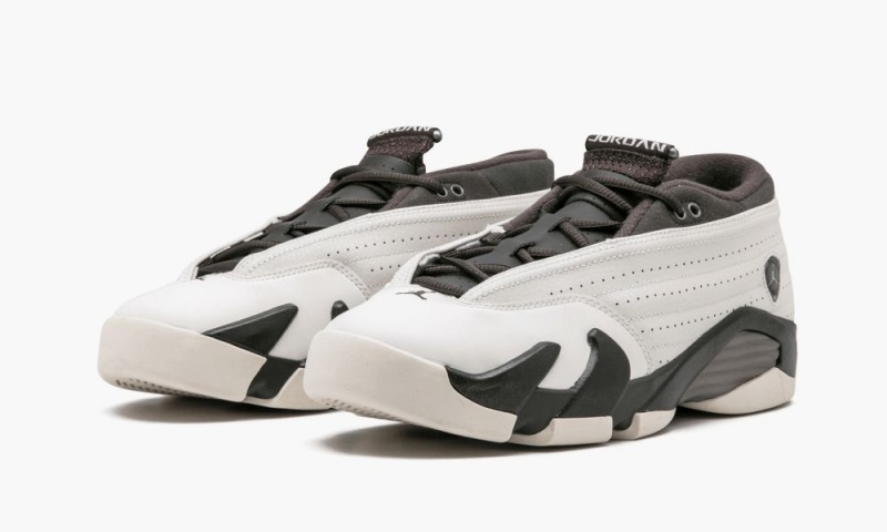 Nike Air Jordan 14 Retro Low PRM GG Lasten Kengät Valkoinen Mustat | 086HTDSEV