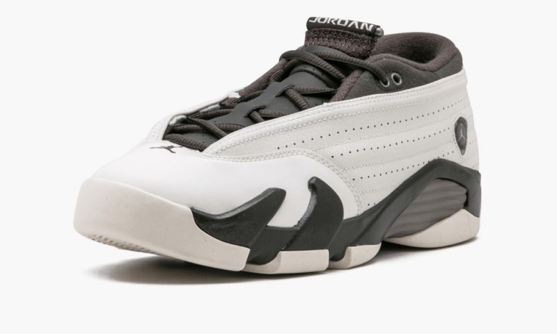 Nike Air Jordan 14 Retro Low PRM GG Lasten Kengät Valkoinen Mustat | 086HTDSEV