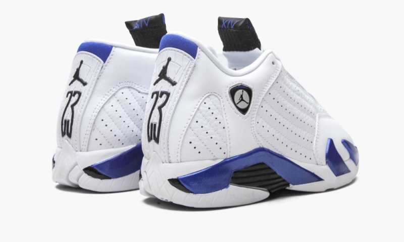 Nike Air Jordan 14 Retro PS 'Hyper Royal' Lasten Kengät Valkoinen Mustat Kuninkaallinen Sininen | 687GJOPYK