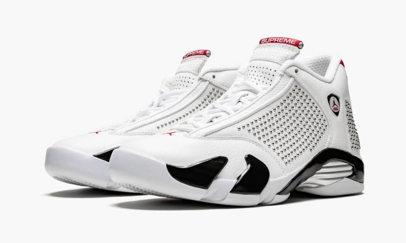 Nike Air Jordan 14 Retro 'Supreme' Miesten Kengät Valkoinen Mustat Punainen | 587MEYUXC