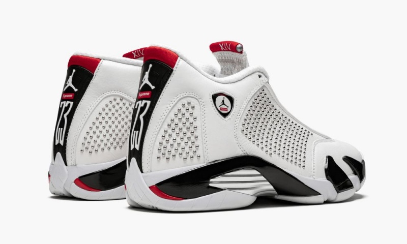 Nike Air Jordan 14 Retro 'Supreme' Miesten Kengät Valkoinen Mustat Punainen | 587MEYUXC