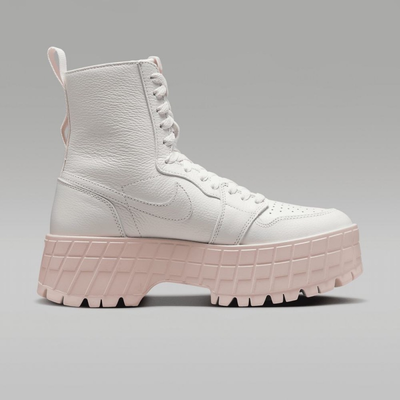 Nike Air Jordan 1 Brooklyn Naisten Kengät Valkoinen Pinkki | 285ZBCQLF