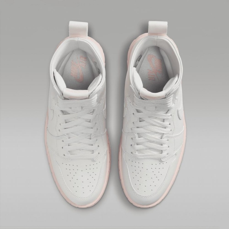 Nike Air Jordan 1 Brooklyn Naisten Kengät Valkoinen Pinkki | 285ZBCQLF