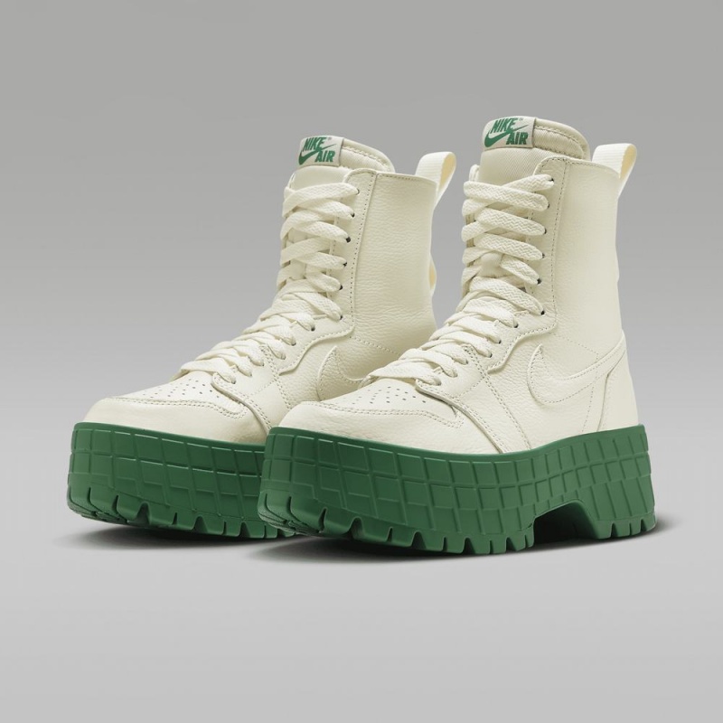 Nike Air Jordan 1 Brooklyn Naisten Kengät Valkoinen Vihreä | 586AMDPLB