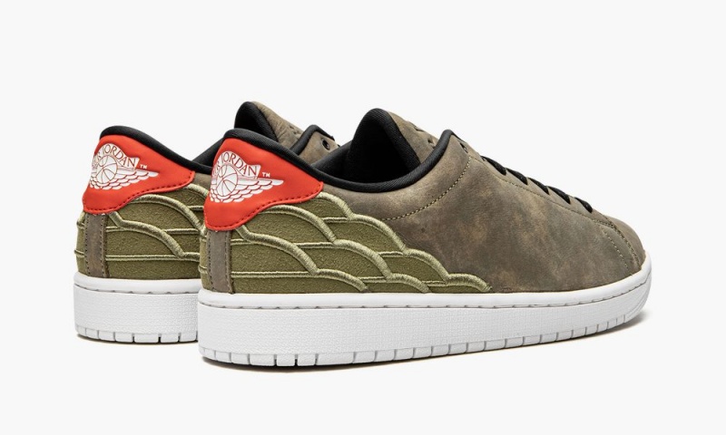 Nike Air Jordan 1 Centre Court Miesten Kengät Vihreä Mustat Punainen | 395ZJIASX