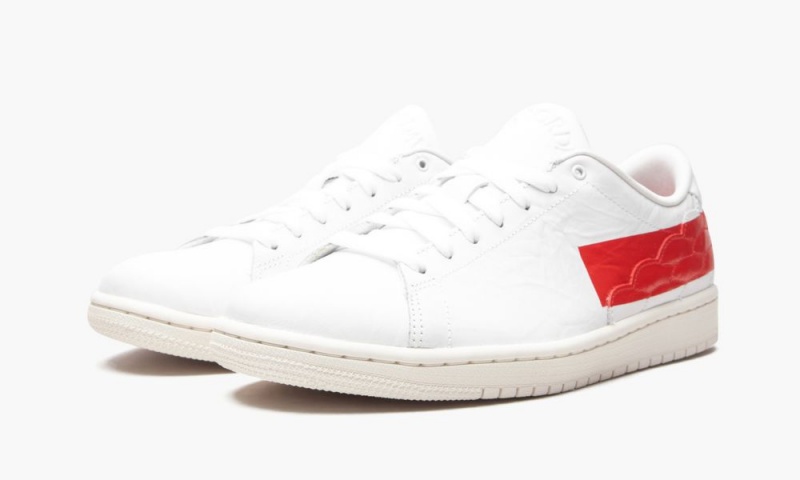 Nike Air Jordan 1 Centre Court 'University Red' Miesten Kengät Valkoinen Punainen | 897WAVREY