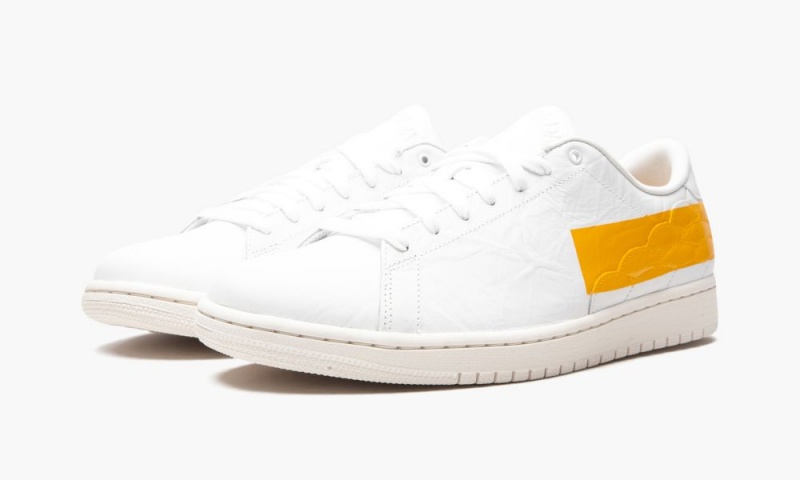 Nike Air Jordan 1 Centre Court 'White University Gold' Miesten Kengät Valkoinen Kultaiset | 864NTRPGX