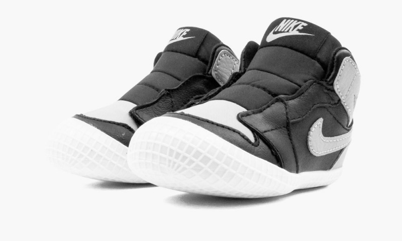 Nike Air Jordan 1 Crib 'Shadow' Lasten Kengät Mustat Valkoinen Harmaat | 023WLQPVN