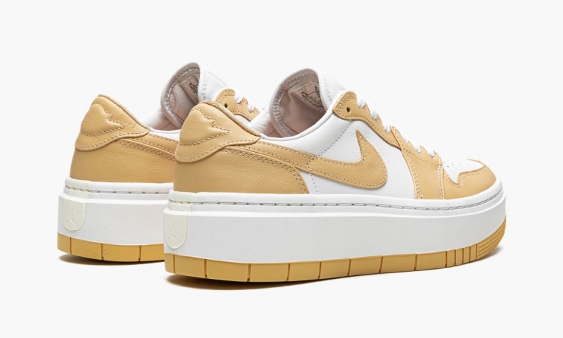 Nike Air Jordan 1 ELEVATE LOW 'White / Tan' Naisten Kengät Valkoinen Keltainen | 739IPGETO
