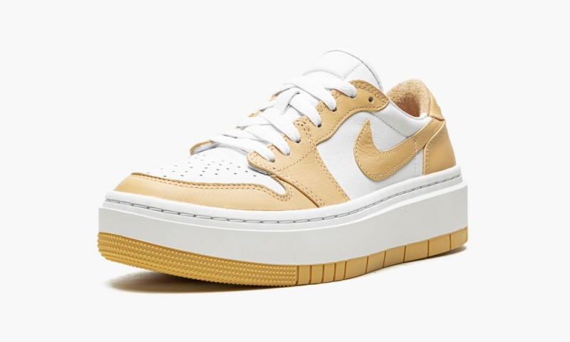 Nike Air Jordan 1 ELEVATE LOW 'White / Tan' Naisten Kengät Valkoinen Keltainen | 739IPGETO