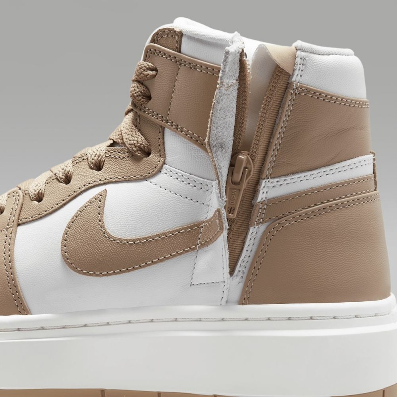 Nike Air Jordan 1 Elevate High Miesten Kengät Khaki Valkoinen | 601KTZAVY