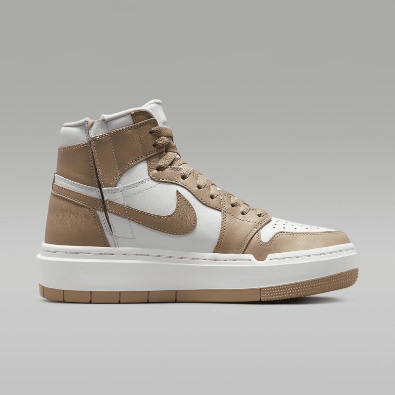 Nike Air Jordan 1 Elevate High Miesten Kengät Khaki Valkoinen | 601KTZAVY