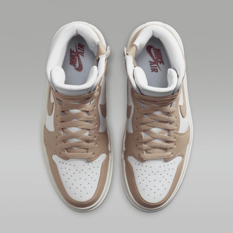 Nike Air Jordan 1 Elevate High Miesten Kengät Khaki Valkoinen | 601KTZAVY