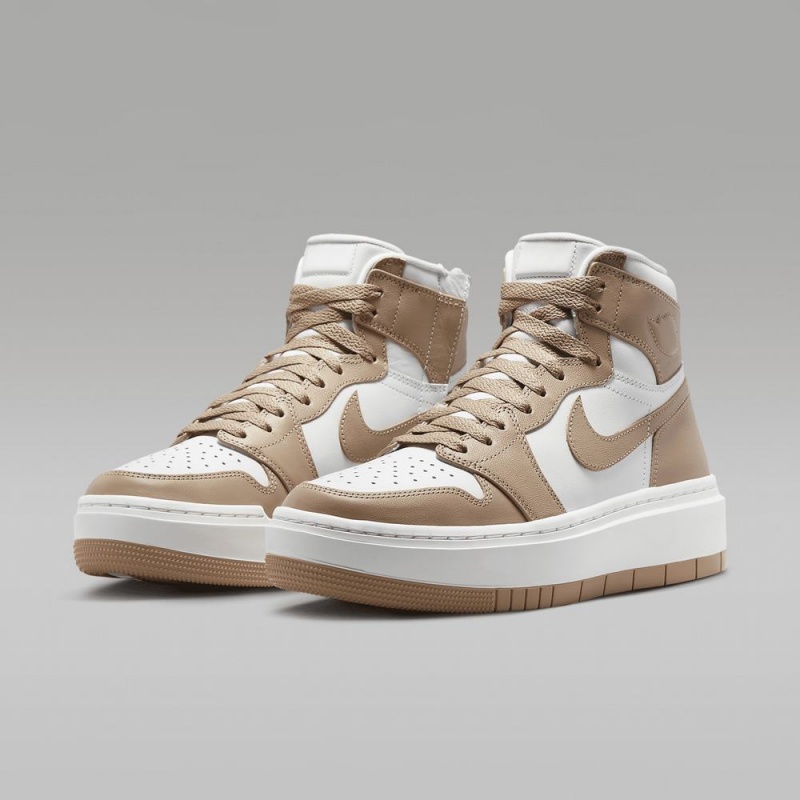 Nike Air Jordan 1 Elevate High Miesten Kengät Khaki Valkoinen | 601KTZAVY